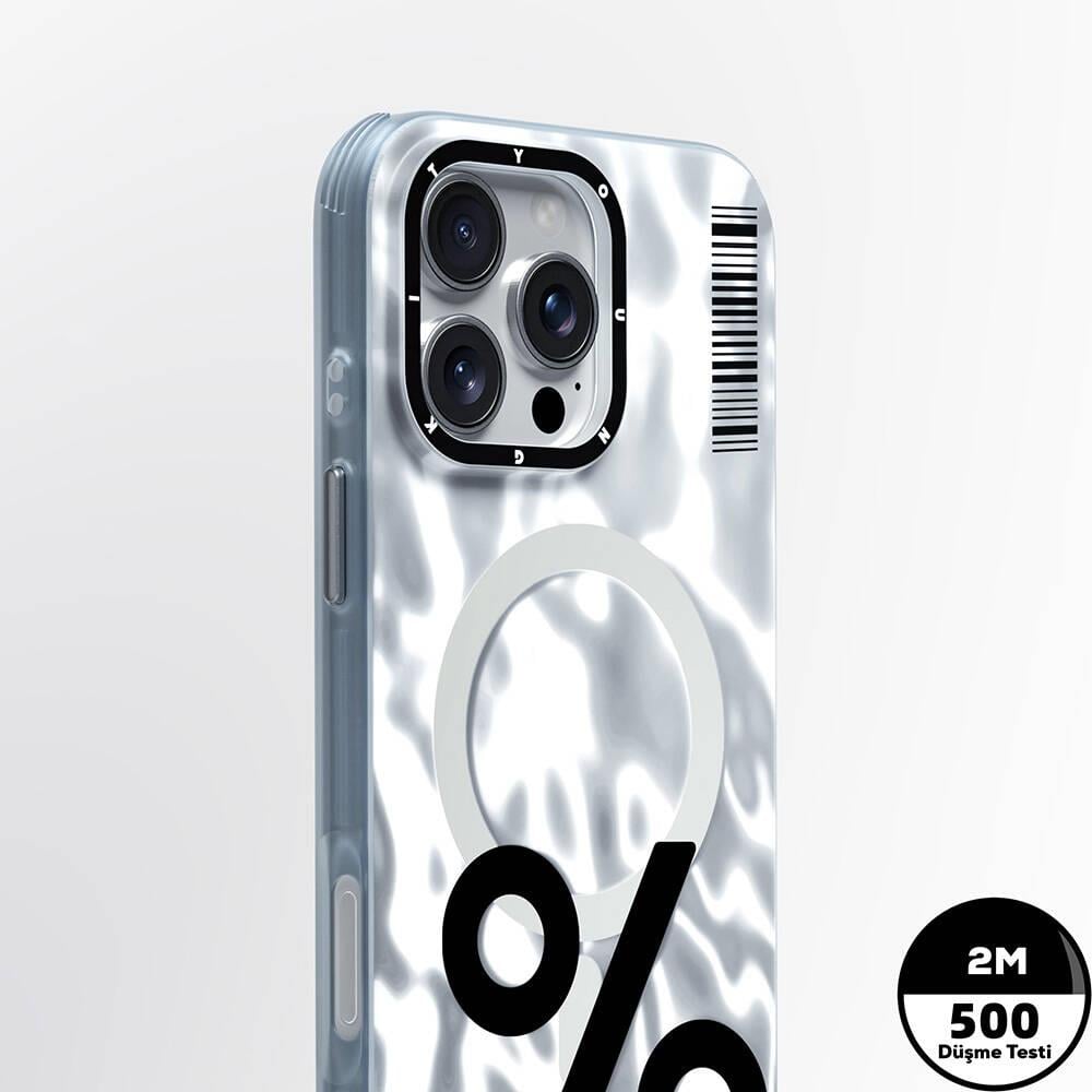 Apple iPhone 16 Pro Max Kılıf M-safe Şarj Özellikli Youngkit Mathematical Serisi Kapak