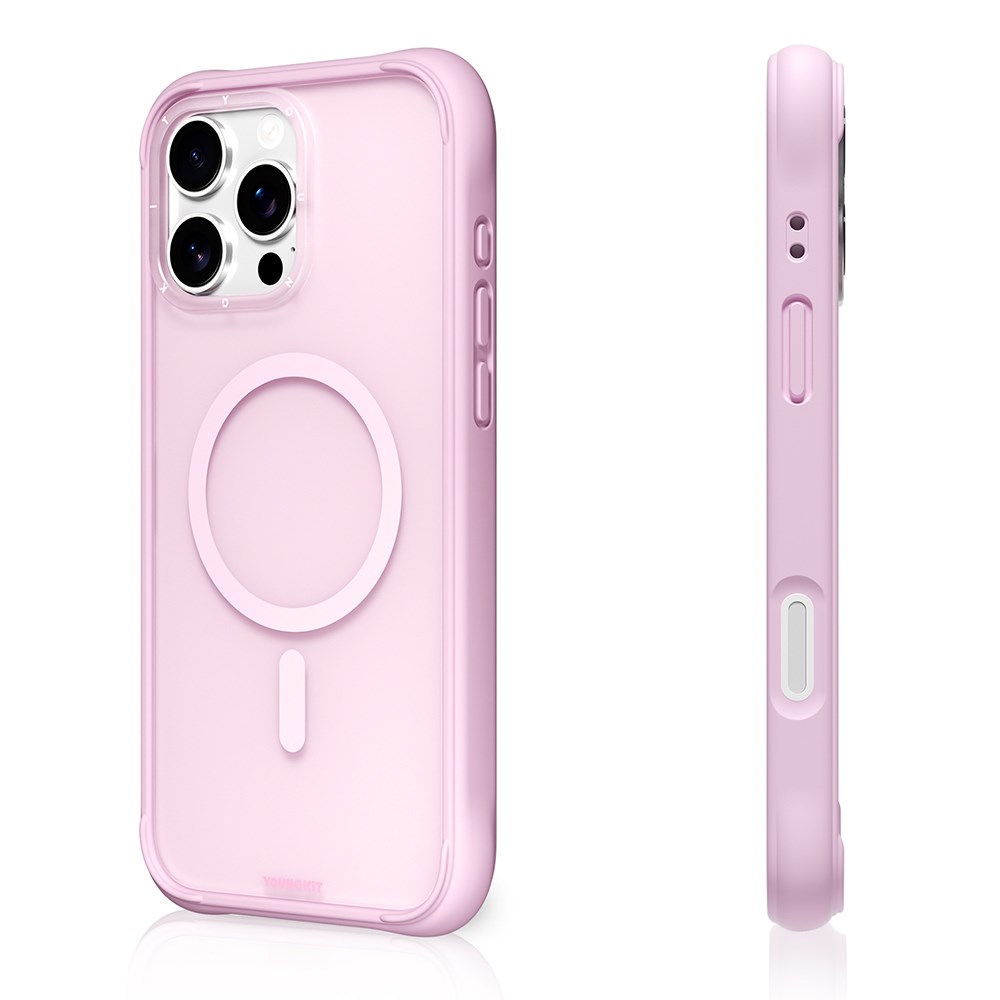 Apple iPhone 16 Pro Max Kılıf M-safe Şarj Özellikli Youngkit Macaroon Serisi Kapak