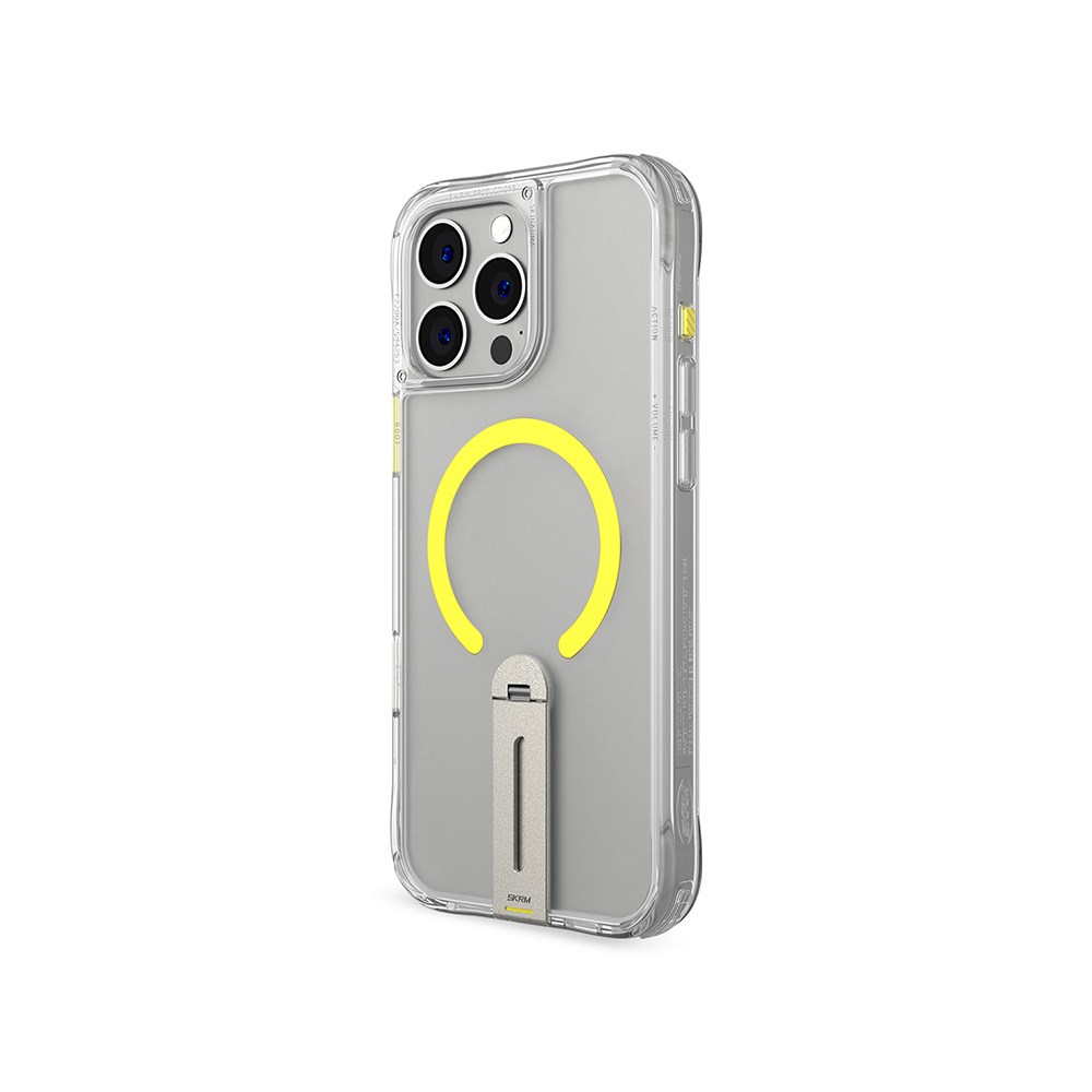 Apple iPhone 16 Pro Max Kılıf M-safe Şarj Özellikli 360 Derece Dönebilen Standlı Skinarma Helix Kapak
