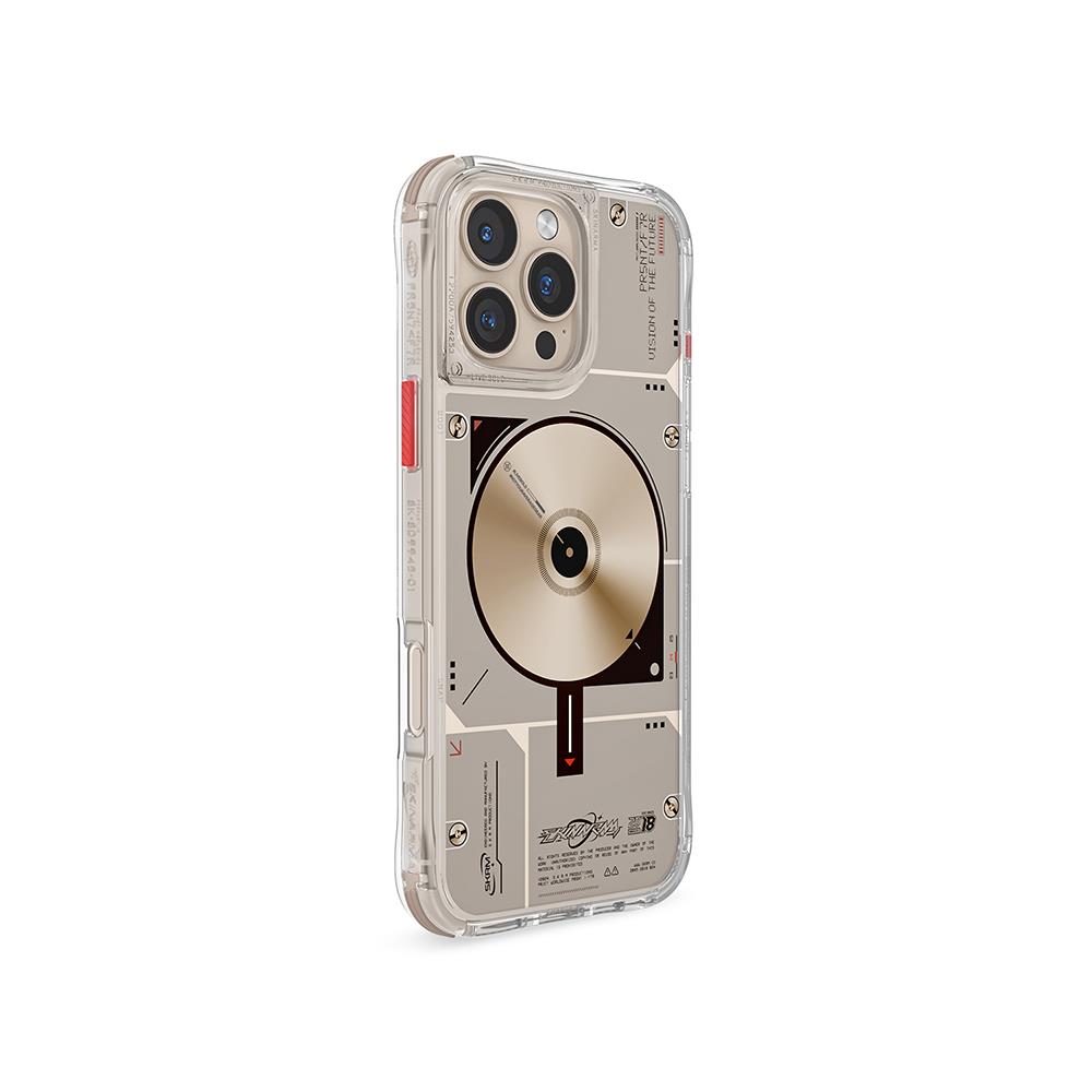 Apple iPhone 16 Pro Max Kılıf M-safe Şarj Özellikli Lumintex Teknolojili Fosforlu Aramid Fiber Pitaka Tactile Woven Aries Serisi Credit Card Kapak