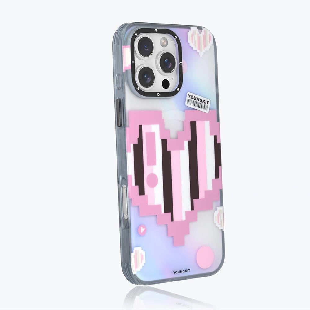 Apple iPhone 16 Pro Max Kılıf M-safe Şarj Özellikli Youngkit Love Serisi Kapak