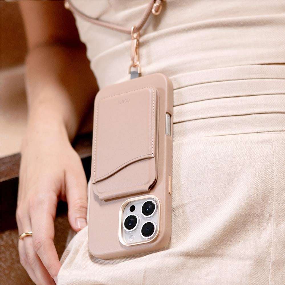 Apple iPhone 16 Pro Max Kılıf M-safe Şarj Özellikli Soft Arka Yüzey Askı İpli Coehl Muse Kapak