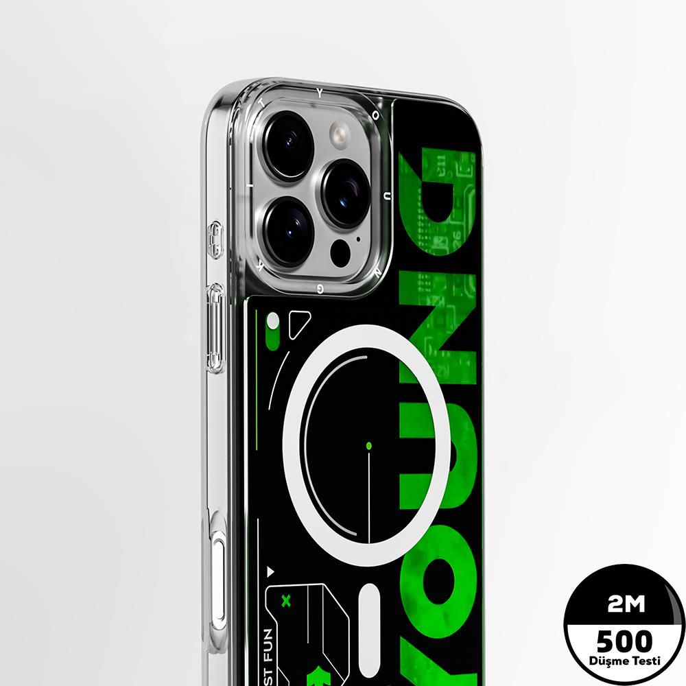 Apple iPhone 16 Pro Max Kılıf M-safe Şarj Özellikli Airbagli Çift Katmanlı Youngkit Future Streamer Serisi Kapak