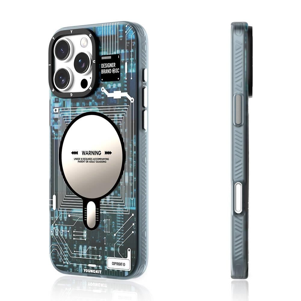 Apple iPhone 16 Pro Max Kılıf M-safe Şarj Özellikli Youngkit Technology Serisi Kapak
