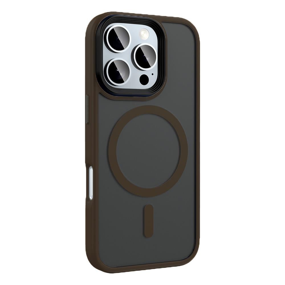 Apple iPhone 16 Pro Max Kılıf Mat Arka Yüzey Wireless Şarj Özellikli Zore Flet M-safe Kapak