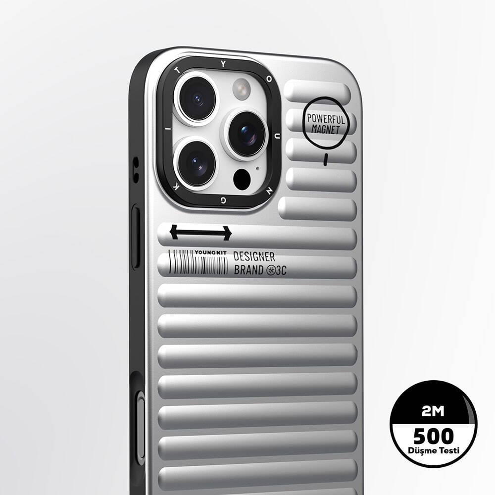 Apple iPhone 16 Pro Max M-safe Şarj Özellikli Kılıf Mat Renkli Tasarım Youngkit Original Serisi Kapak