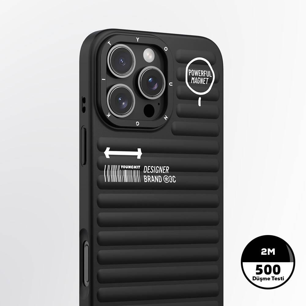 Apple iPhone 16 Pro Max M-safe Şarj Özellikli Kılıf Mat Renkli Tasarım Youngkit Original Serisi Kapak