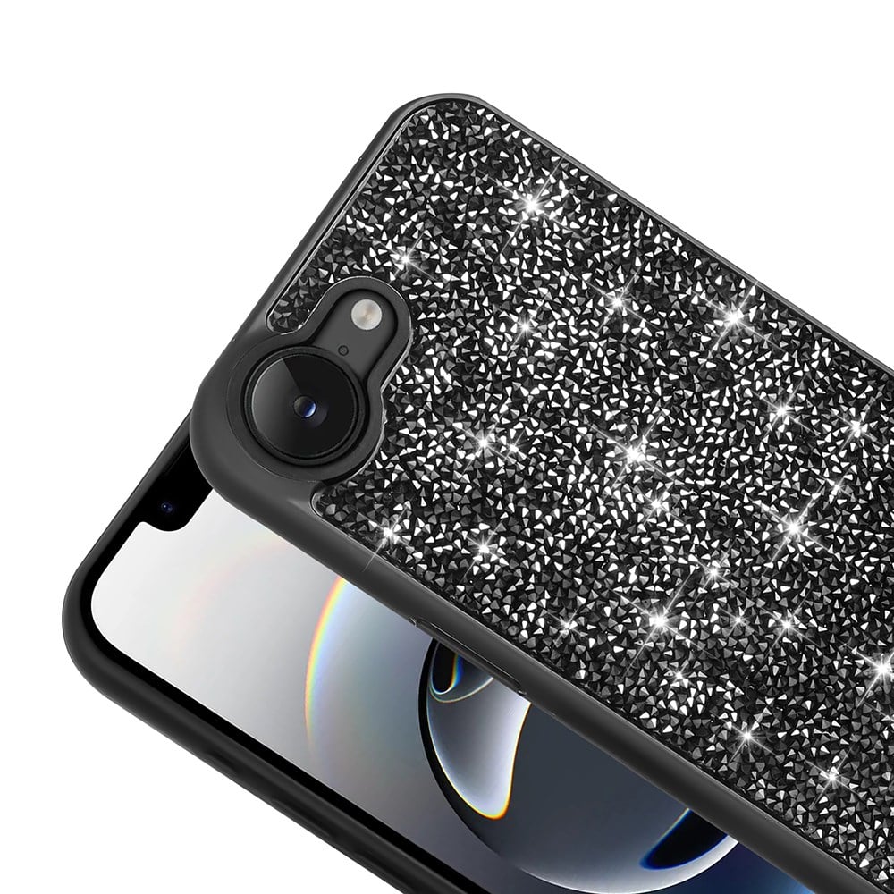 Apple iPhone 16E Kılıf Parlak Taşlı Tasarım Zore Pırlanta Kapak