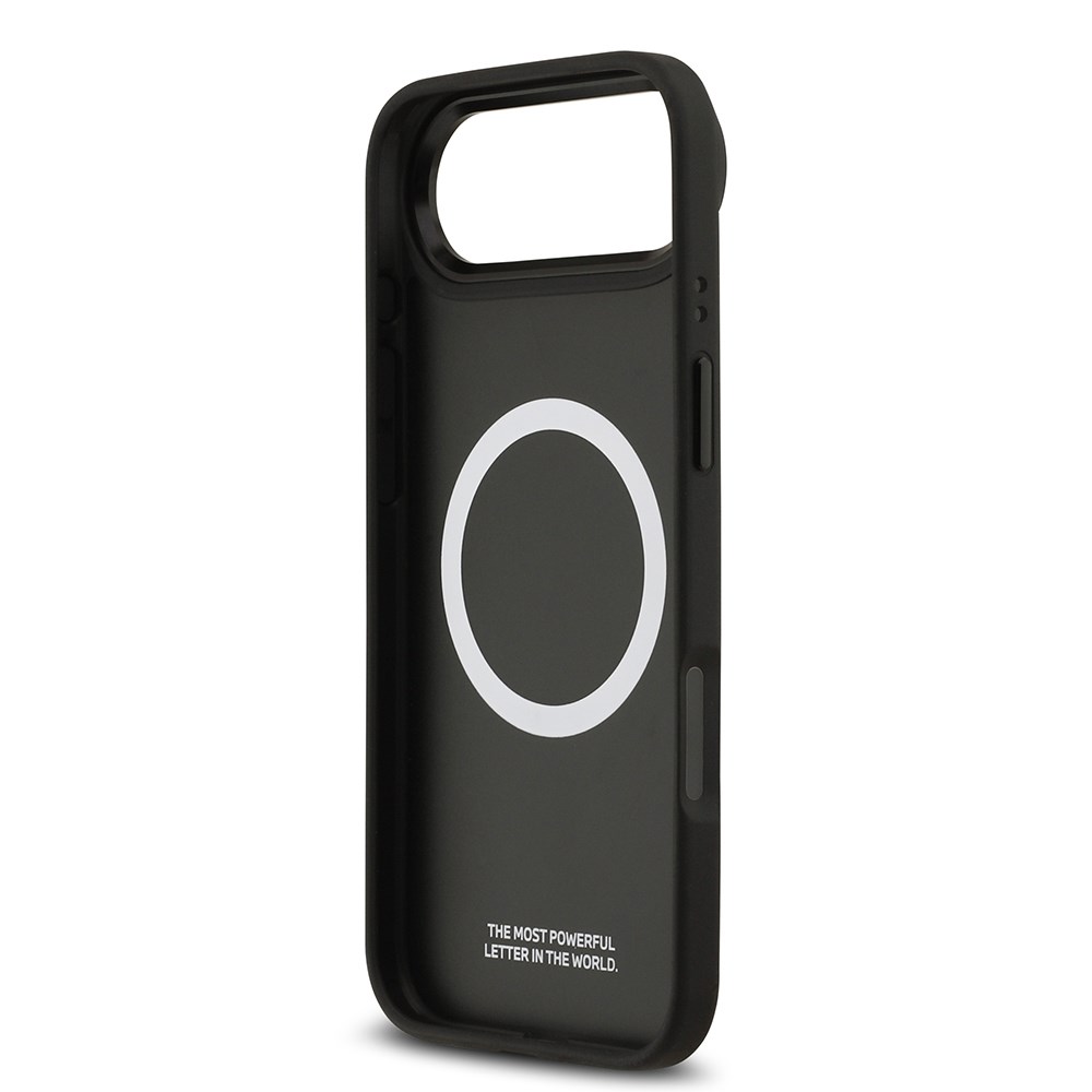 Apple iPhone 17 Air Kılıf BMW Orjinal Lisanslı M-safe Şarj Özellikli Metal BMW ve M Logolu PU Karbon Tasarımlı Kapak
