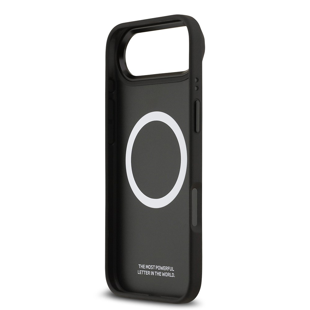 Apple iPhone 17 Air Kılıf BMW Orjinal Lisanslı M-safe Şarj Özellikli Karbon Fiber Metal Logolu Kapak