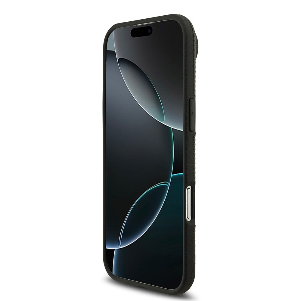 Apple iPhone 17 Air Kılıf BMW Orjinal Lisanslı M-safe Şarj Özellikli Metal Logolu Delikli M Dizayn Deri Kapak