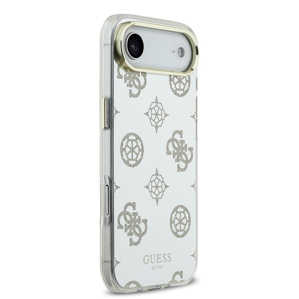 Apple iPhone 17 Air Kılıf Guess Orjinal Lisanslı Metal Kamera Çerçeveli Simli Aynalı Kapak