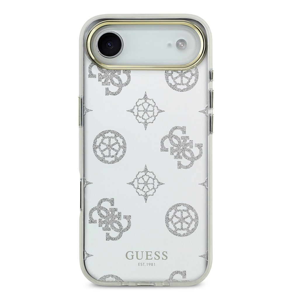 Apple iPhone 17 Air Kılıf Guess Orjinal Lisanslı Metal Kamera Çerçeveli Simli Aynalı Kapak