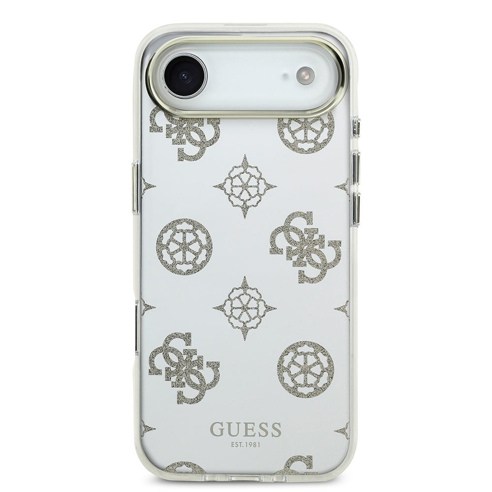 Apple iPhone 17 Air Kılıf Guess Orjinal Lisanslı Metal Kamera Çerçeveli Simli Aynalı Kapak