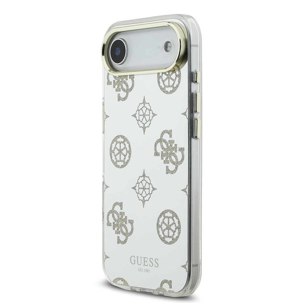 Apple iPhone 17 Air Kılıf Guess Orjinal Lisanslı Metal Kamera Çerçeveli Simli Aynalı Kapak