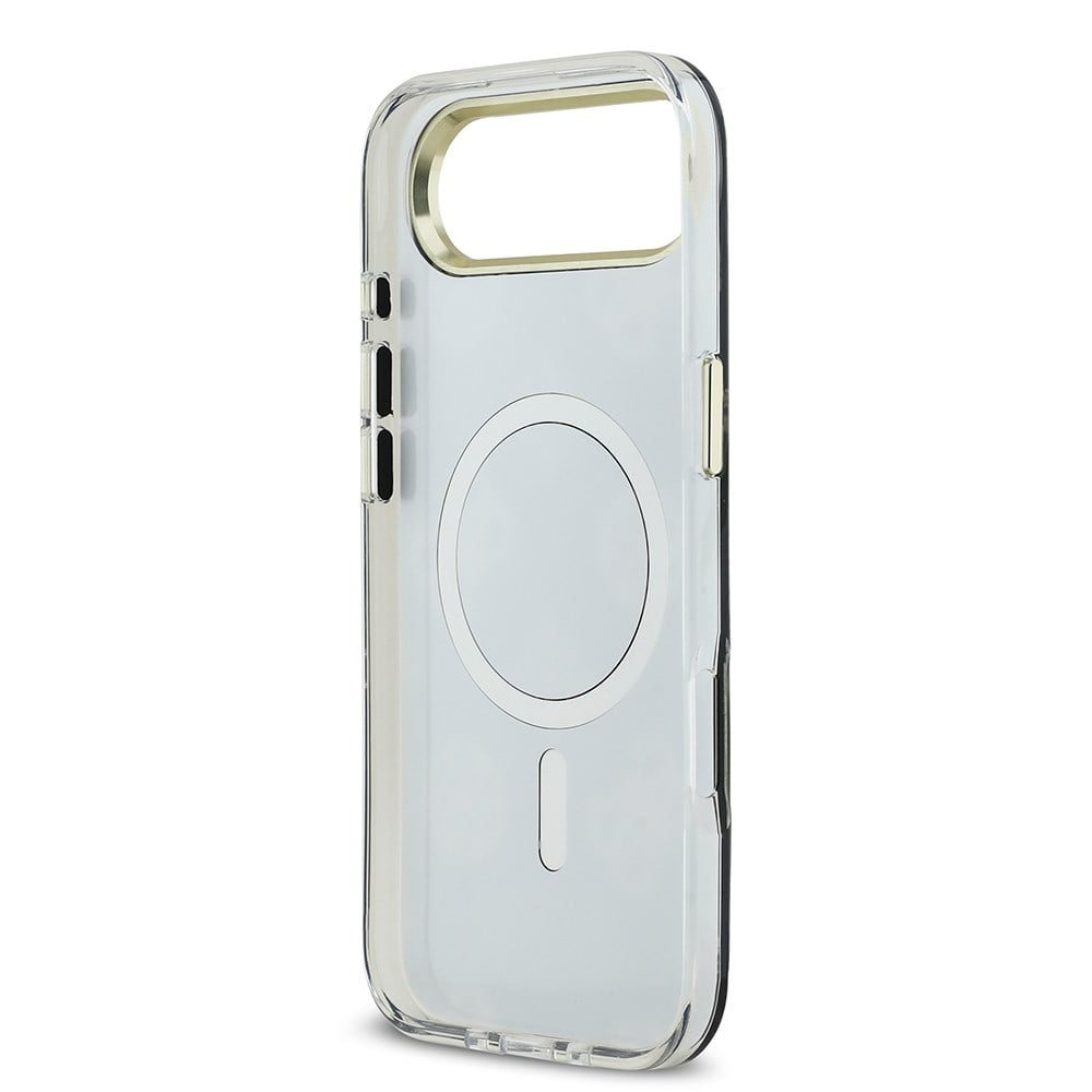 Apple iPhone 17 Air Kılıf Guess Orjinal Lisanslı Metal Kamera Çerçeveli Simli Aynalı Kapak