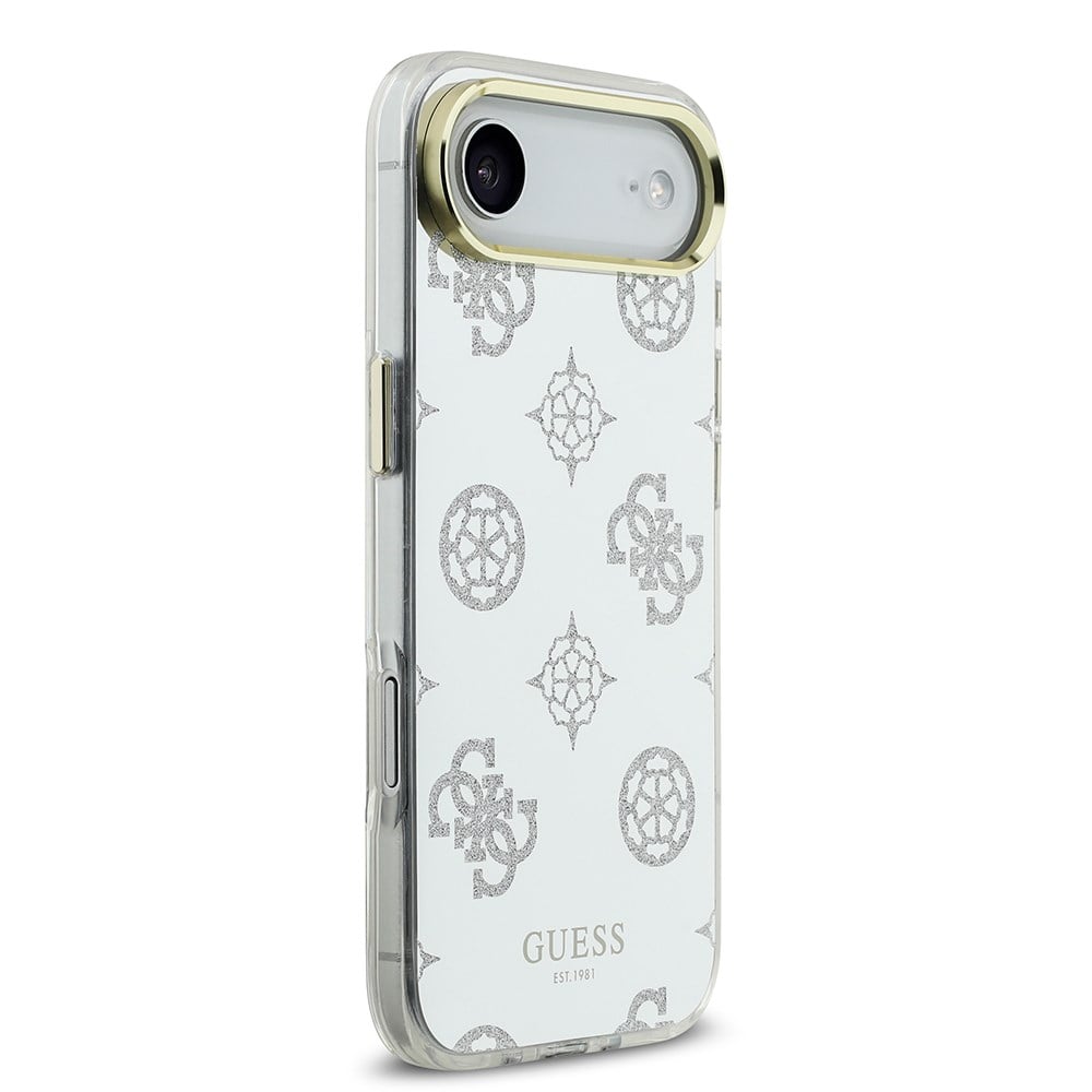 Apple iPhone 17 Air Kılıf Guess Orjinal Lisanslı Metal Kamera Çerçeveli Simli Aynalı Kapak