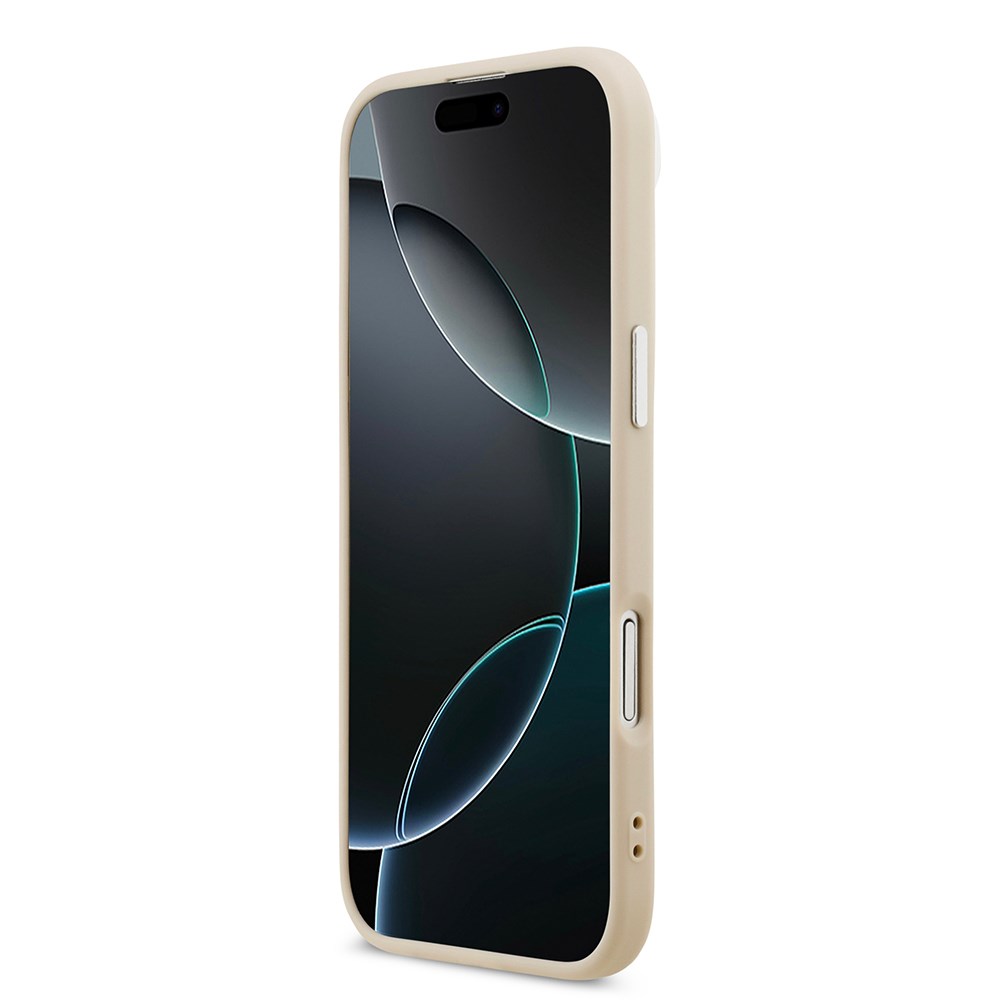 Apple iPhone 17 Air Kılıf Karl Lagerfeld Orjinal Lisanslı M-safe Şarj Özellikli Metal Kamera ve Buton Tasarımlı K&C PU Deri Kapak
