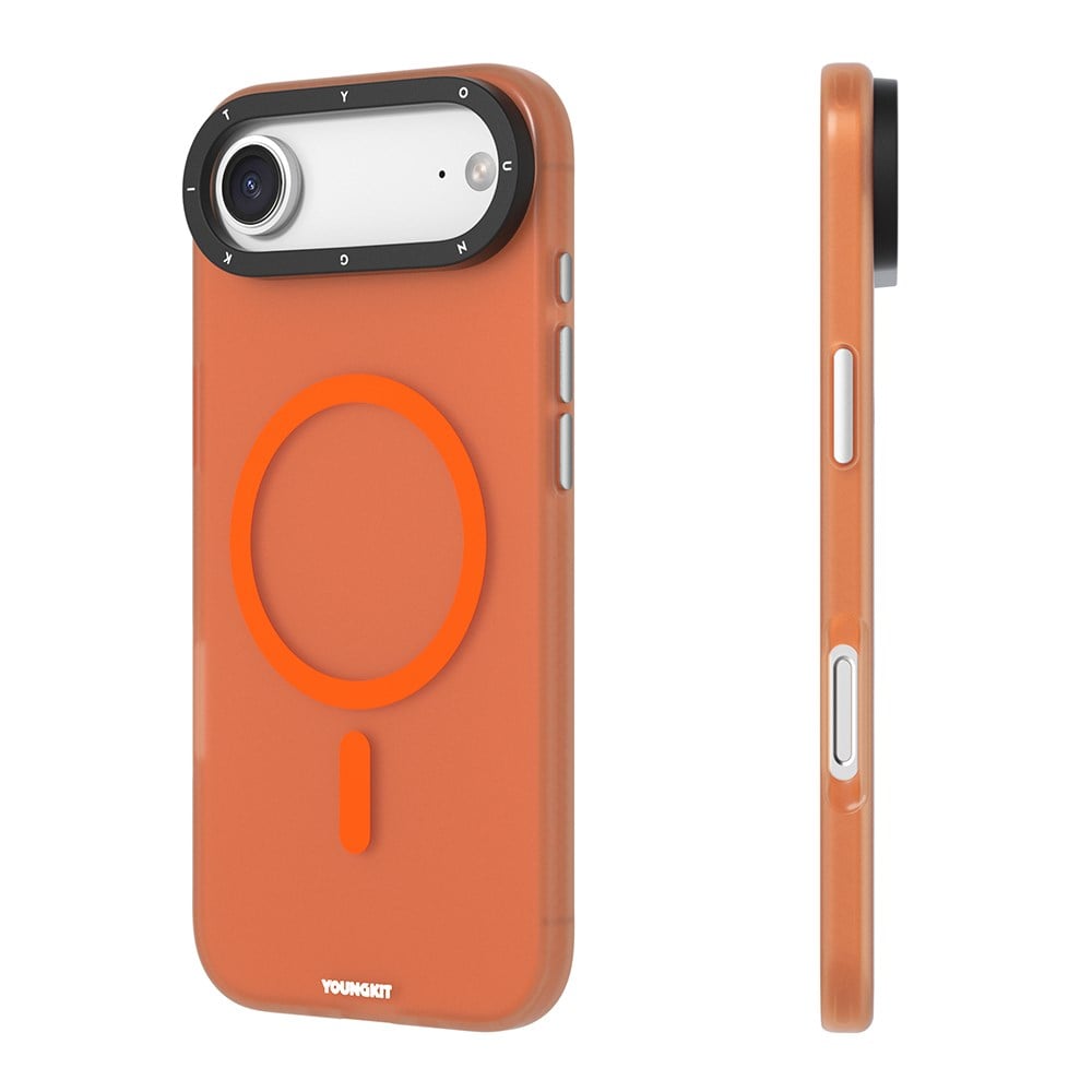 Apple iPhone 17 Air Kılıf M-safe Şarj Özellikli Youngkit Hidden Sand Serisi Kapak