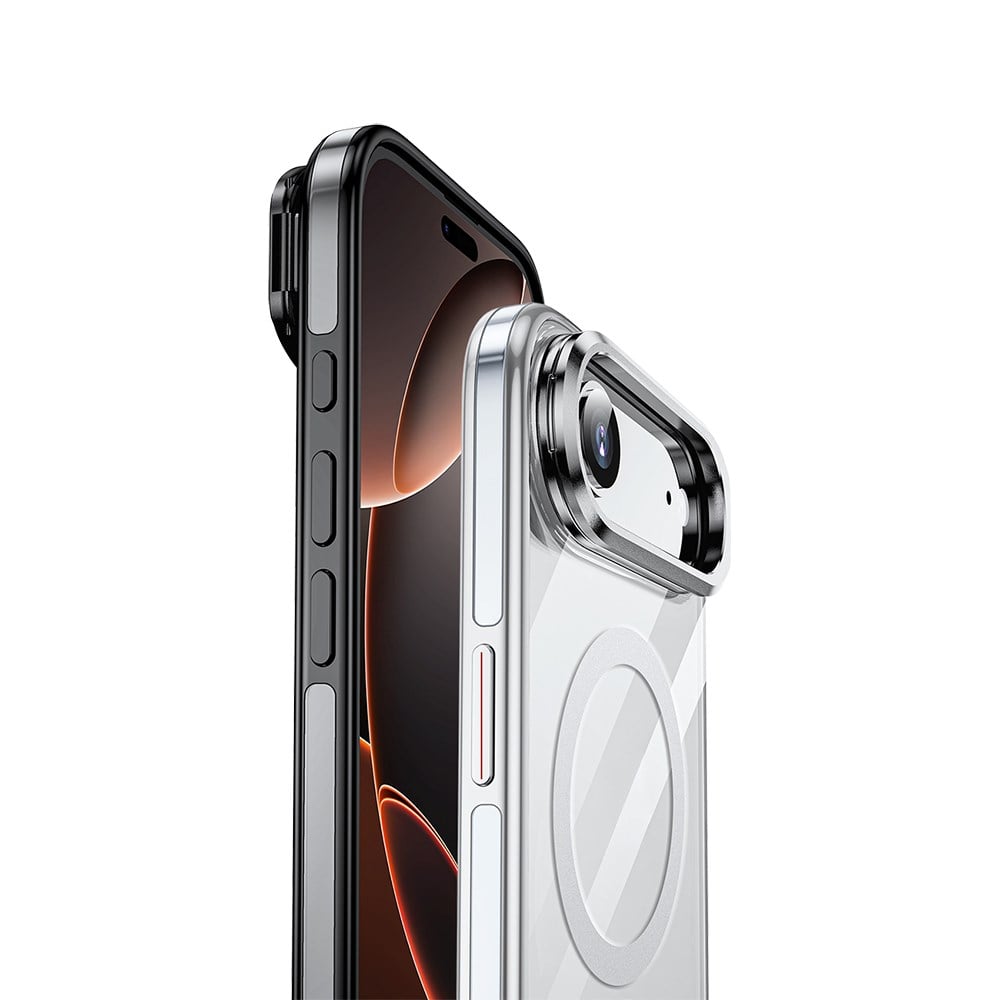 Apple iPhone 17 Air Kılıf M-safe Şarj Özellikli Wlons Standlı Efsane Kapak