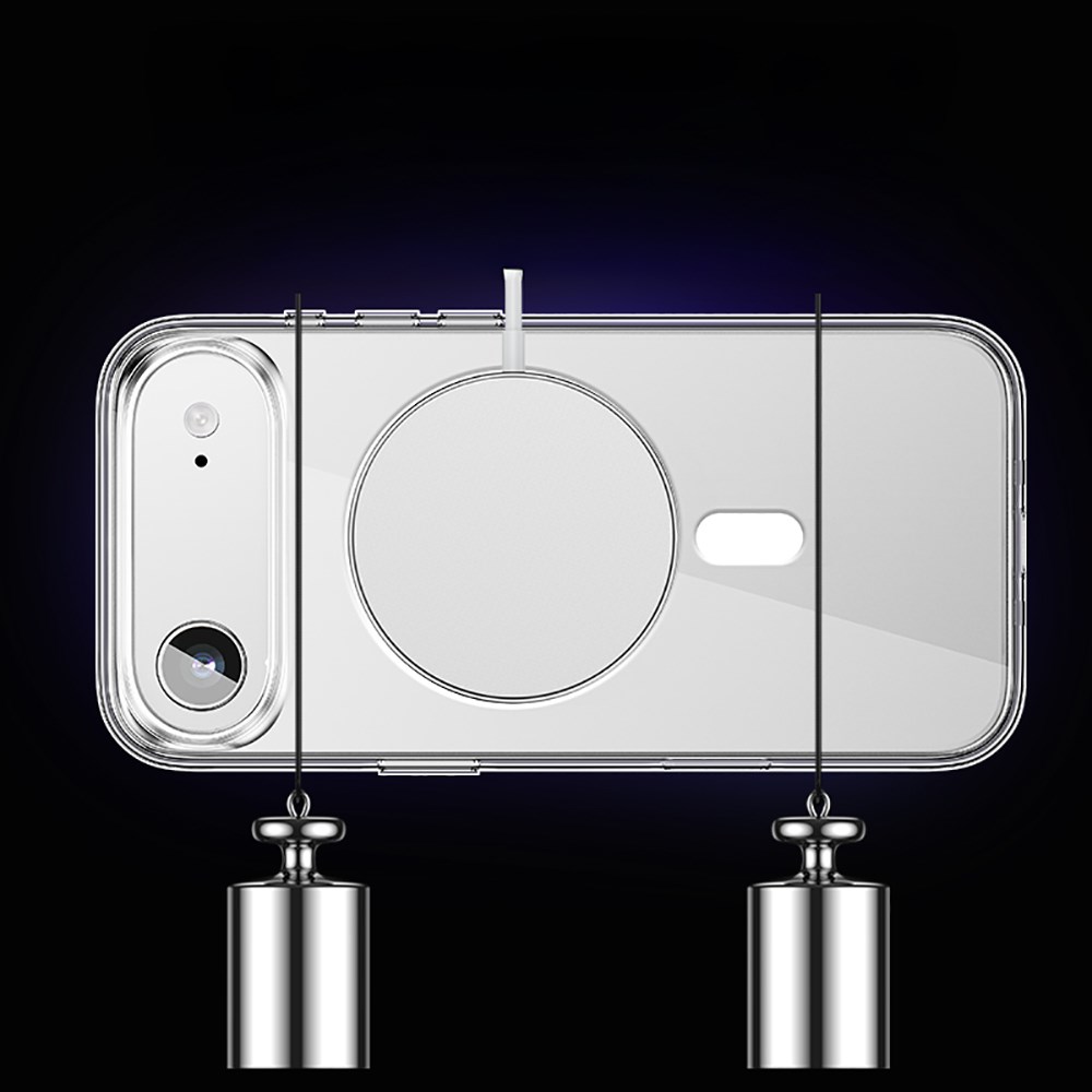 Apple iPhone 17 Air Kılıf M-safe Şarj Özellikli Transparan Sert PC Wlons Pita Kapak