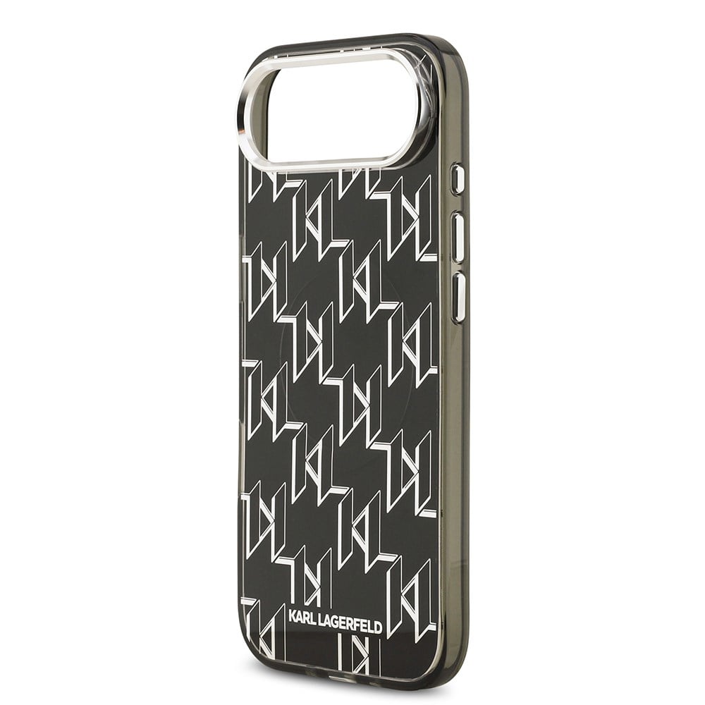 Apple iPhone 17 Air Kılıf Orjinal Lisanslı M-safe Şarj Özellikli Karl Lagerfeld IML Baskılı Monogram Dizayn Kapak