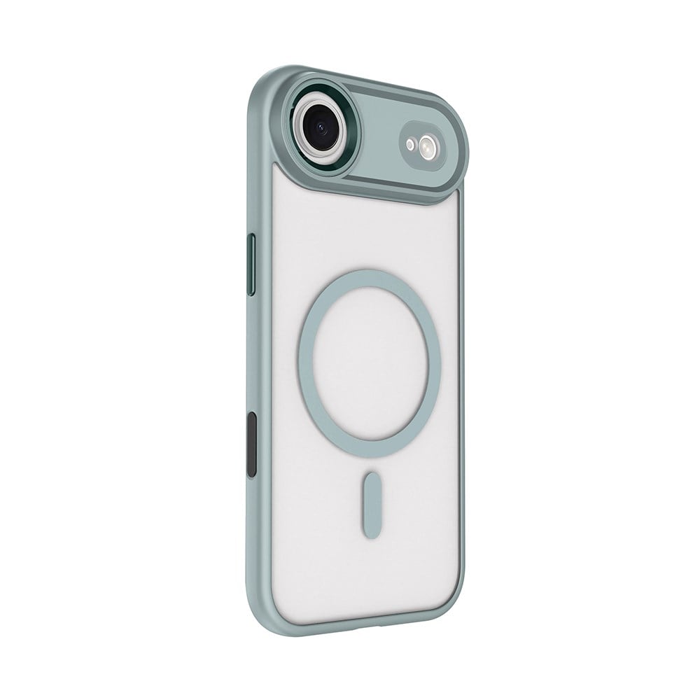 Apple iPhone 17 Air Kılıf Wireless Şarj Özellikli Zore Krom M-safe Silikon Kapak