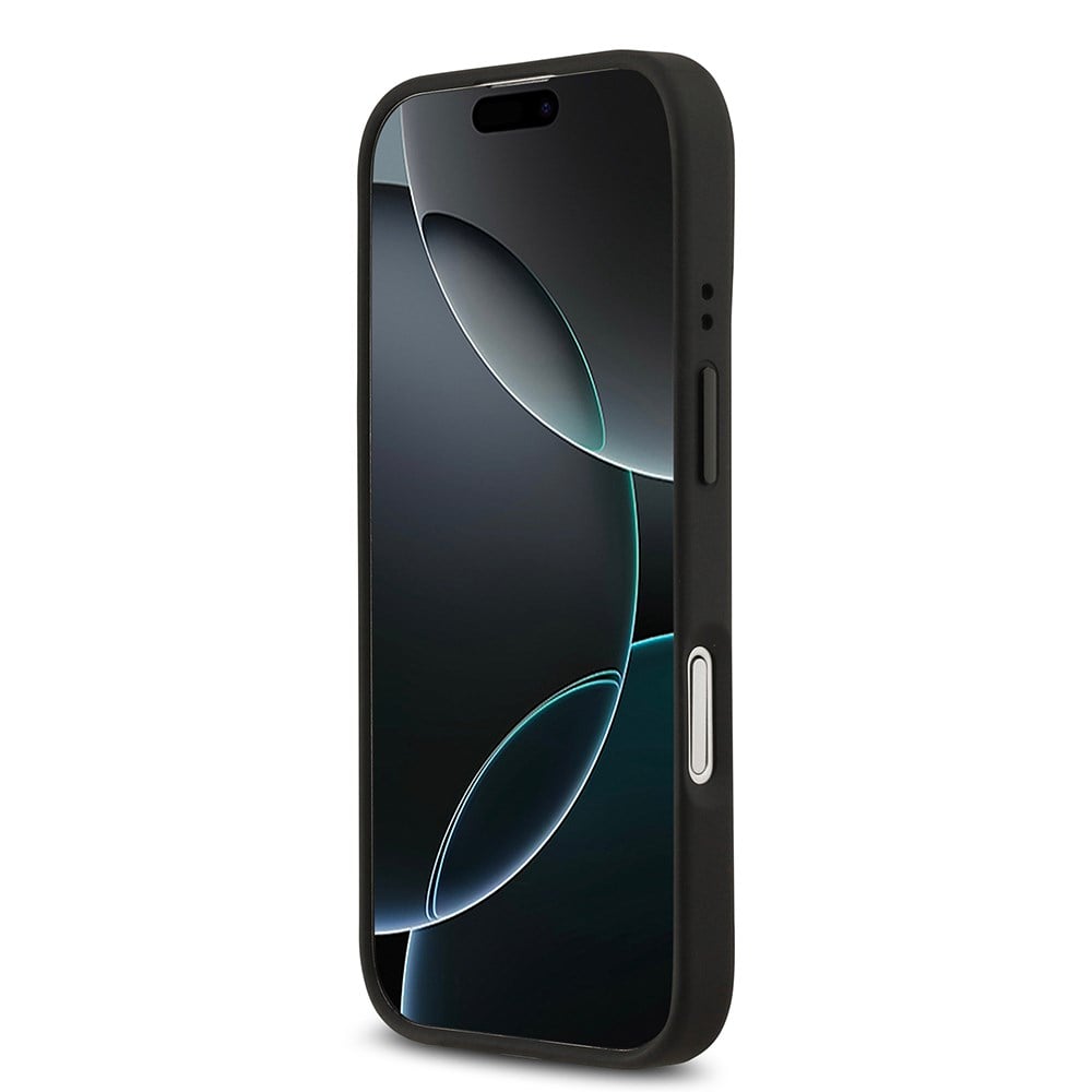 Apple iPhone 17 Kılıf BMW Orjinal Lisanslı M-safe Şarj Özellikli Metal BMW ve M Logolu PU Karbon Tasarımlı Kapak