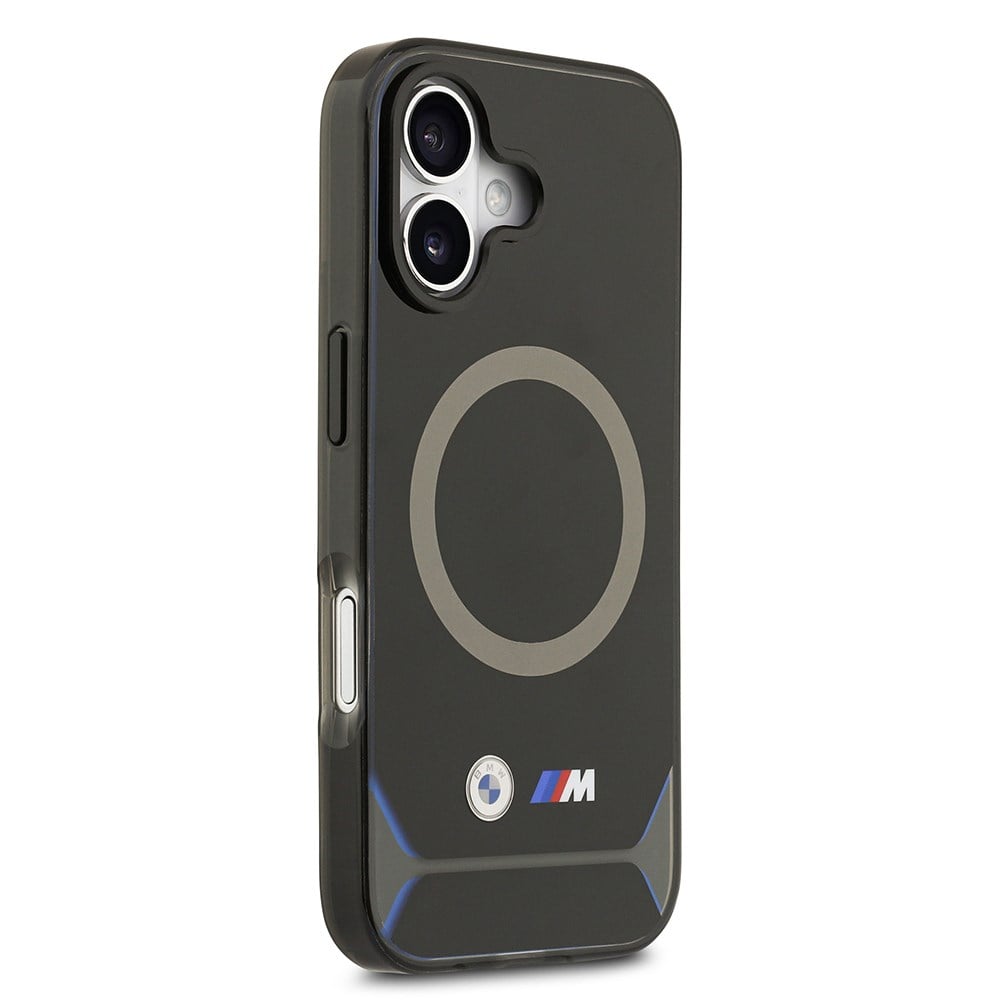 Apple iPhone 17 Kılıf BMW Orjinal Lisanslı M-safe Şarj Özellikli Metal Buton Tasarımlı IML Baskılı M Dizayn Kapak
