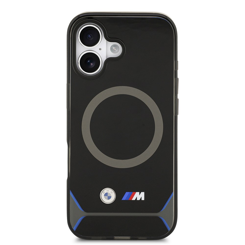Apple iPhone 17 Kılıf BMW Orjinal Lisanslı M-safe Şarj Özellikli Metal Buton Tasarımlı IML Baskılı M Dizayn Kapak