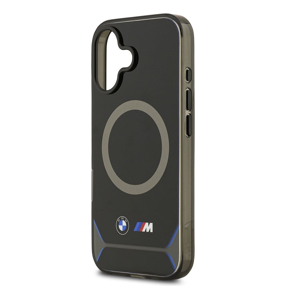 Apple iPhone 17 Kılıf BMW Orjinal Lisanslı M-safe Şarj Özellikli Metal Buton Tasarımlı IML Baskılı M Dizayn Kapak