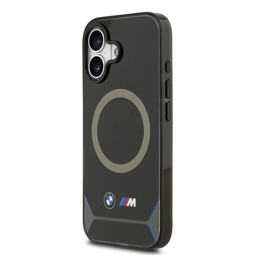 Apple iPhone 17 Kılıf BMW Orjinal Lisanslı M-safe Şarj Özellikli Metal Buton Tasarımlı IML Baskılı M Dizayn Kapak