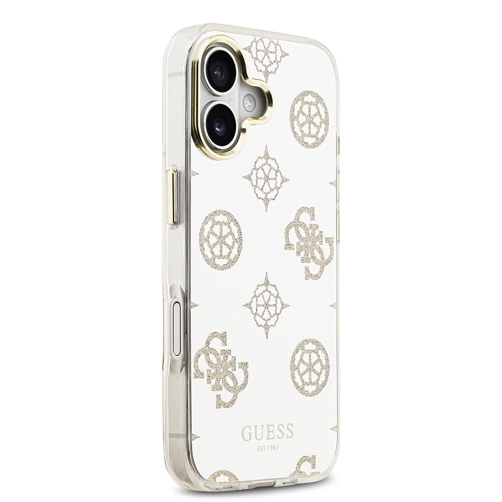 Apple iPhone 17 Kılıf Guess Orjinal Lisanslı Metal Kamera Çerçeveli Simli Aynalı Kapak
