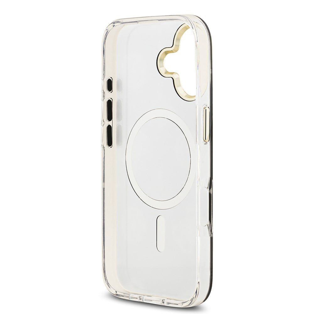 Apple iPhone 17 Kılıf Guess Orjinal Lisanslı Metal Kamera Çerçeveli Simli Aynalı Kapak