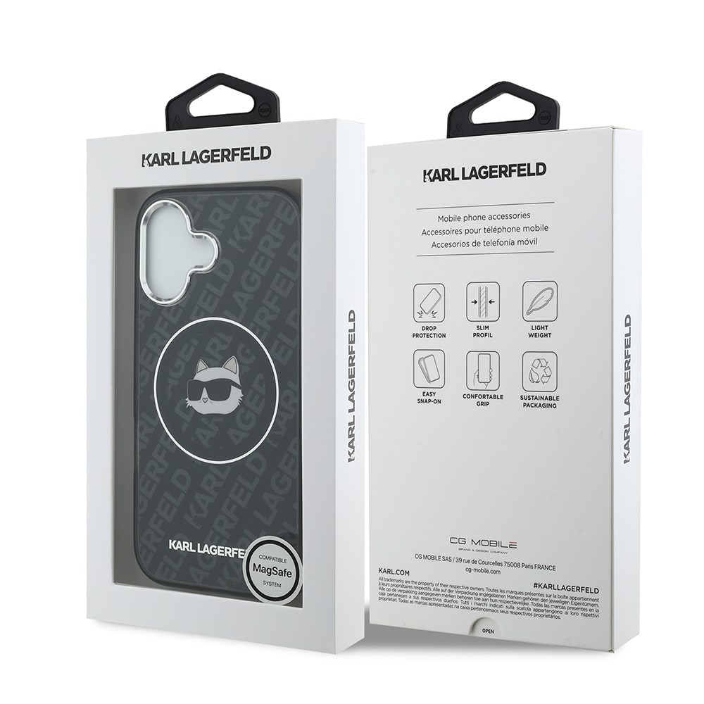 Apple iPhone 17 Kılıf Karl Lagerfeld Orjinal Lisanslı IML Baskılı Choupette Heads Kapak