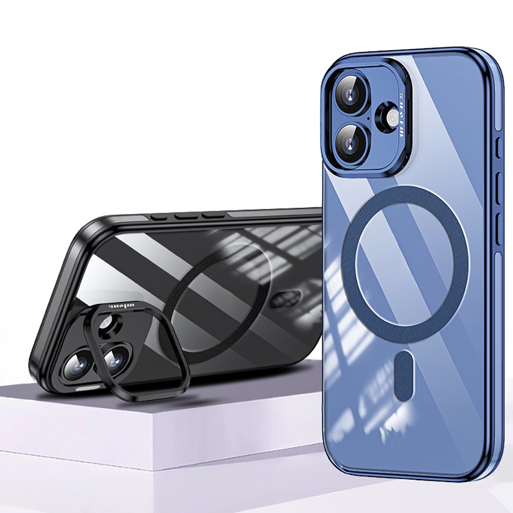 Apple iPhone 17 Kılıf M-safe Şarj Özellikli Wlons Standlı Efsane Kapak