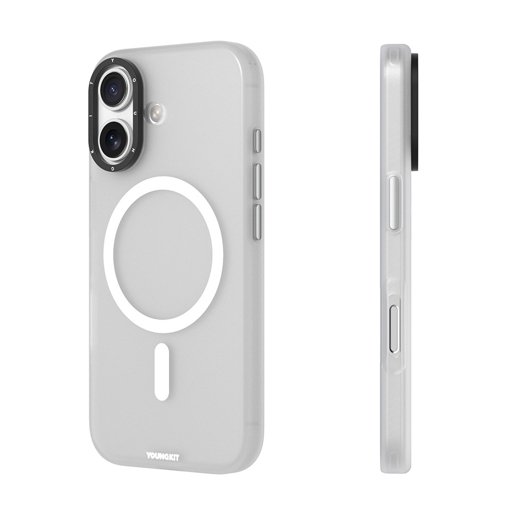 Apple iPhone 17 Kılıf M-safe Şarj Özellikli Youngkit Hidden Sand Serisi Kapak