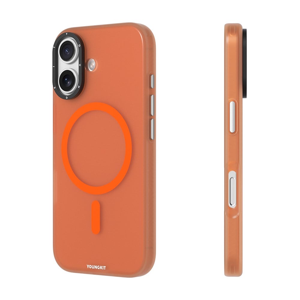 Apple iPhone 17 Kılıf M-safe Şarj Özellikli Youngkit Hidden Sand Serisi Kapak