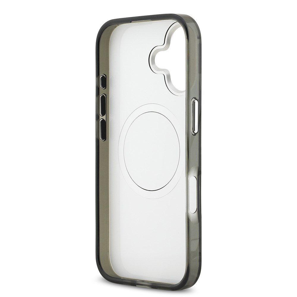 Apple iPhone 17 Kılıf Orjinal Lisanslı M-safe Şarj Özellikli Karl Lagerfeld IML Baskılı Monogram Dizayn Kapak