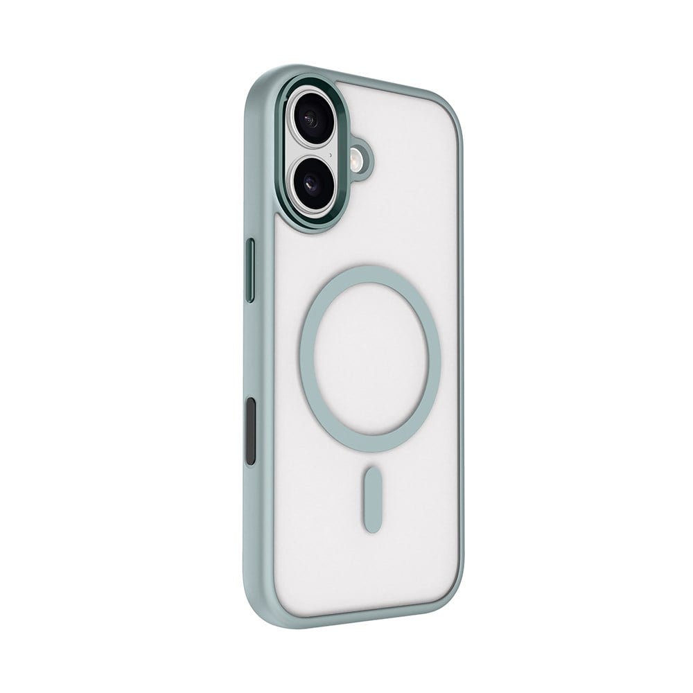Apple iPhone 17 Kılıf Wireless Şarj Özellikli Zore Krom M-safe Silikon Kapak