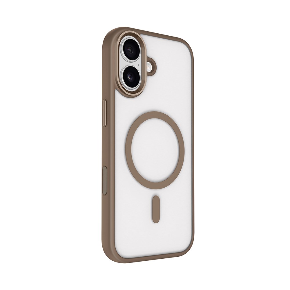 Apple iPhone 17 Kılıf Wireless Şarj Özellikli Zore Krom M-safe Silikon Kapak