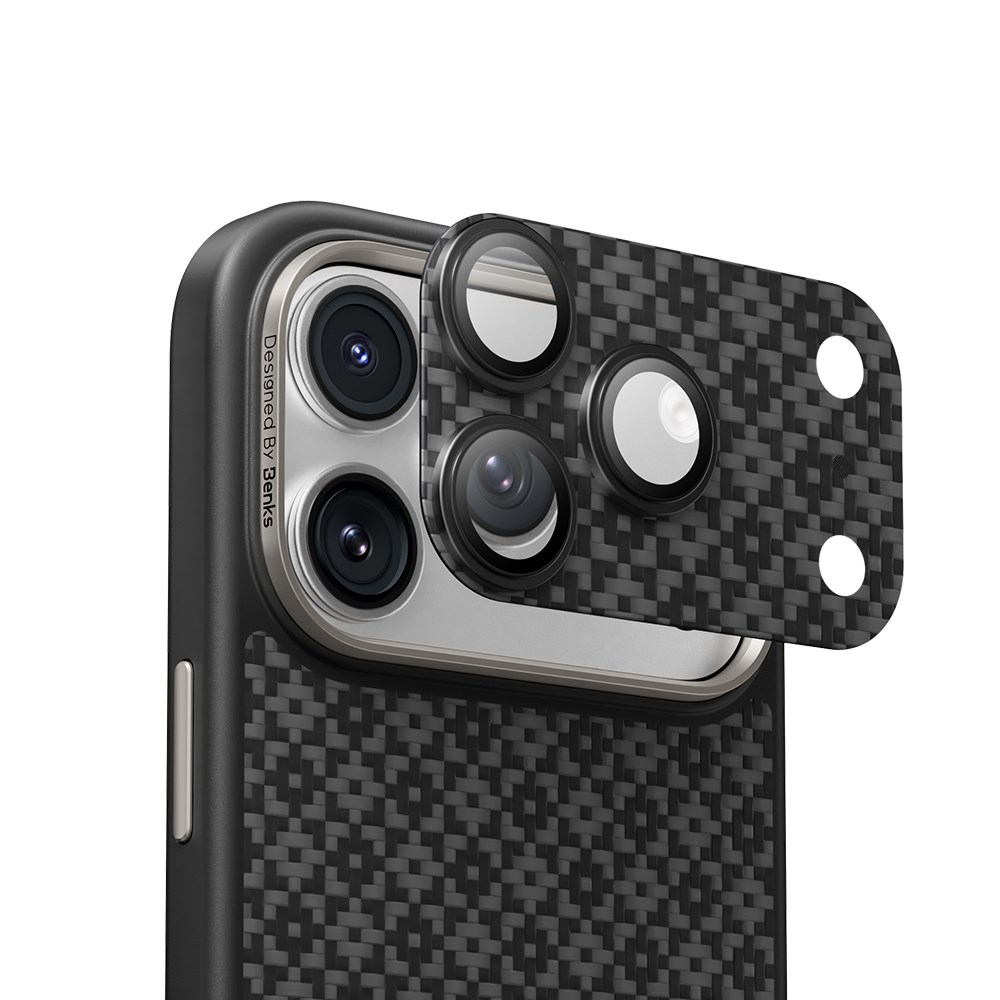 Apple iPhone 17 Pro Benks ArmorWarrior ArmorGrid Serisi Kevlar Kamera Lens Koruyucu