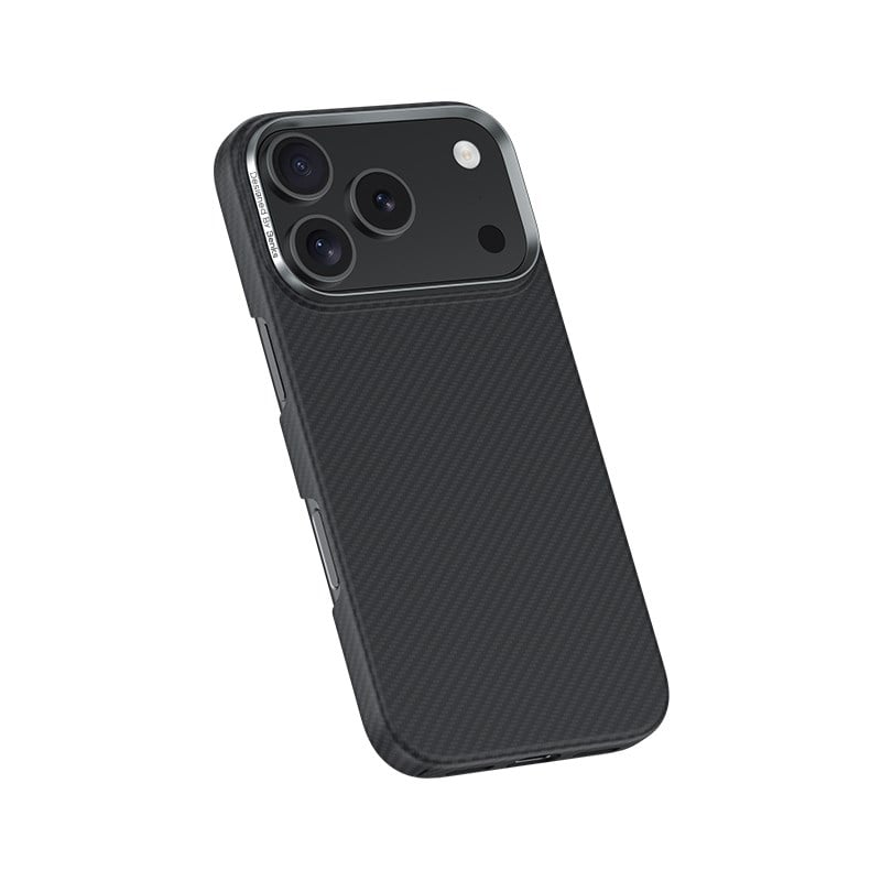 Apple iPhone 17 Pro Kılıf Benks M-safe Şarj Özellikli Metal Kamera Çerçeveli Magnetik ArmorAir 600D Kevlar Fiber Kapak