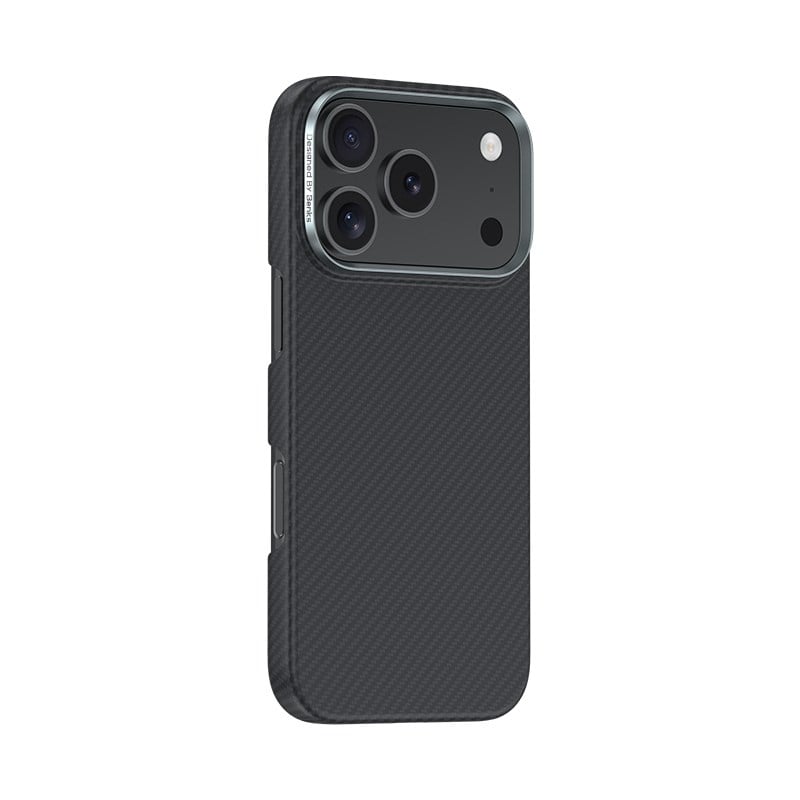 Apple iPhone 17 Pro Kılıf Benks M-safe Şarj Özellikli Metal Kamera Çerçeveli Magnetik ArmorAir 600D Kevlar Fiber Kapak