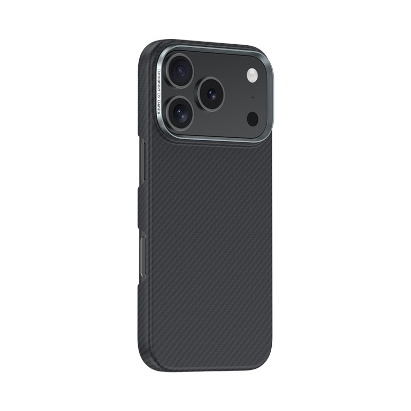 Apple iPhone 17 Pro Kılıf Benks M-safe Şarj Özellikli Metal Kamera Çerçeveli Magnetik ArmorAir 600D Kevlar Fiber Kapak