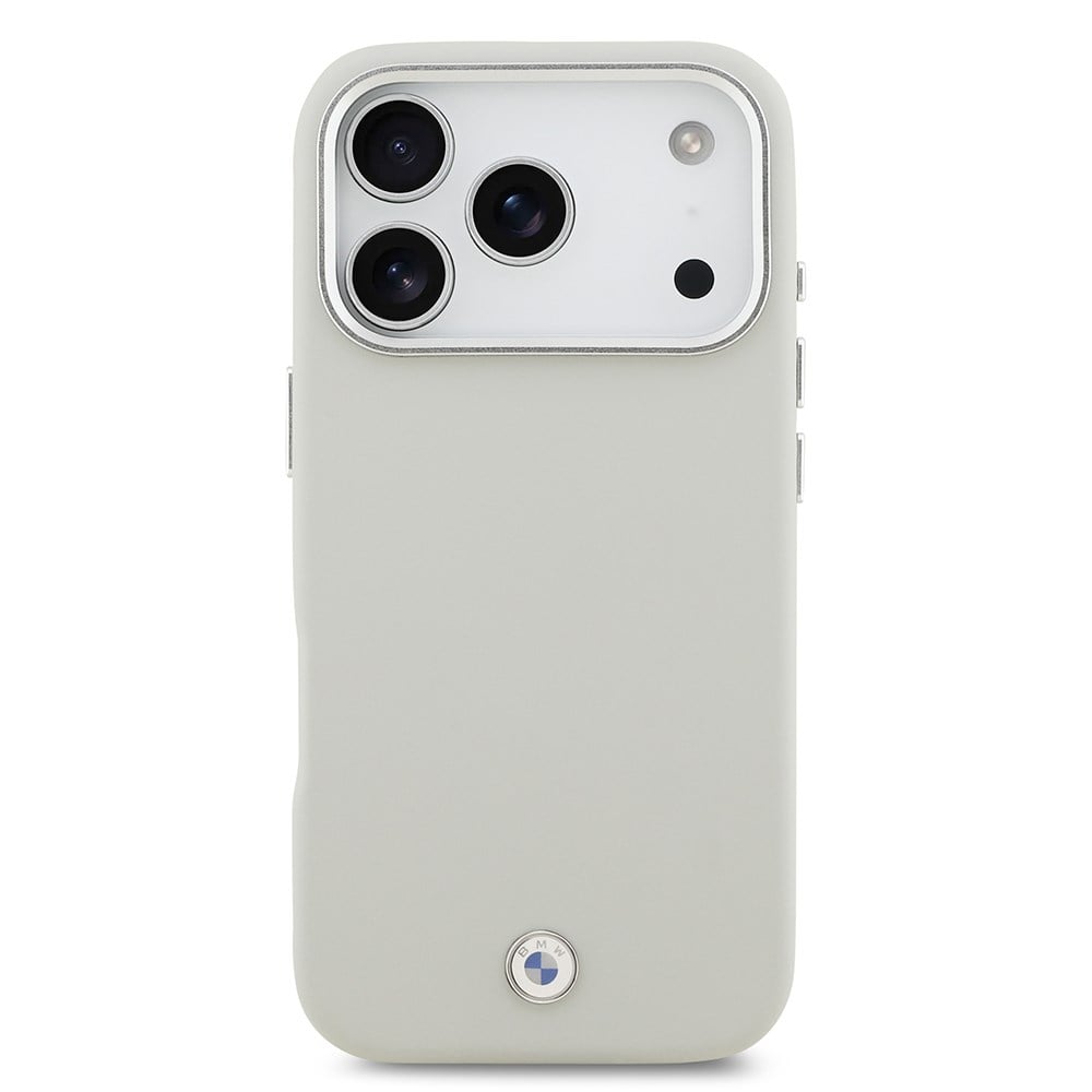 Apple iPhone 17 Pro Kılıf BMW Orjinal Lisanslı M-safe Şarj Özellikli Metal Logolu Tam Kaplama Deri Kapak