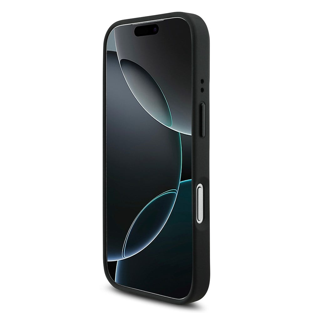 Apple iPhone 17 Pro Kılıf BMW Orjinal Lisanslı M-safe Şarj Özellikli M Logolu Üç Şeritli Delikli Deri Kapak