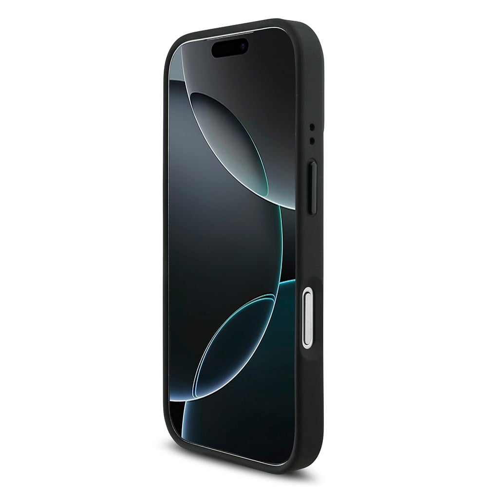 Apple iPhone 17 Pro Kılıf BMW Orjinal Lisanslı M-safe Şarj Özellikli M Logolu Üç Şeritli Delikli Deri Kapak