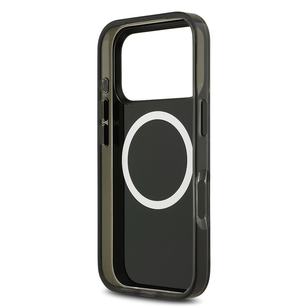 Apple iPhone 17 Pro Kılıf BMW Orjinal Lisanslı M-safe Şarj Özellikli Metal Kamera Butonlu Yatay Şeritli M Dizayn Kapak