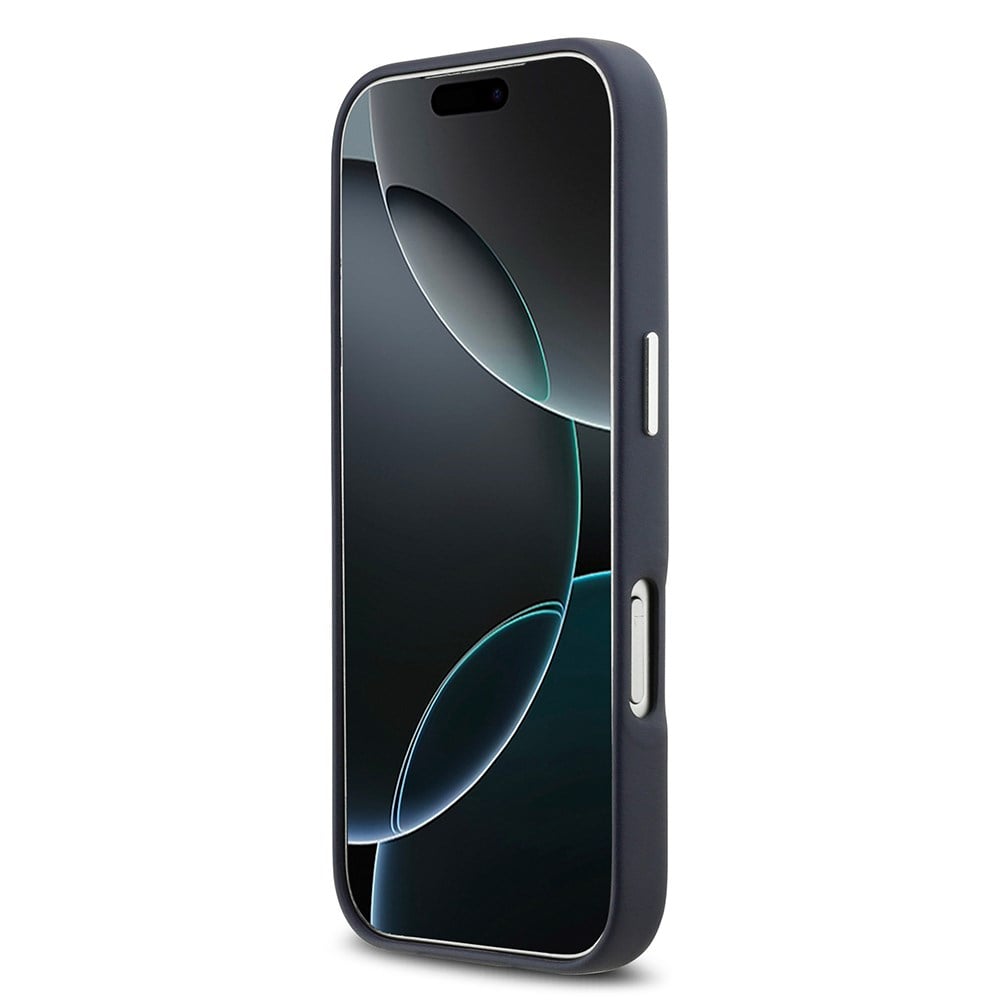 Apple iPhone 17 Pro Kılıf BMW Orjinal Lisanslı M-safe Şarj Özellikli Metal Logolu Tam Kaplama Deri Kapak